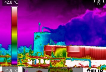 Câmera termográfica Flir detecta vazamentos de gases invisíveis