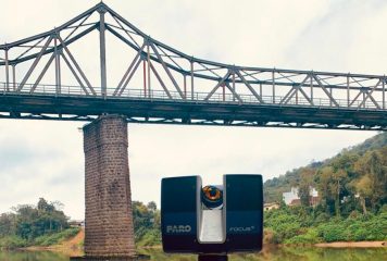 Empresa WRodacki utiliza laser 3D para escanear Ponte de Ferro