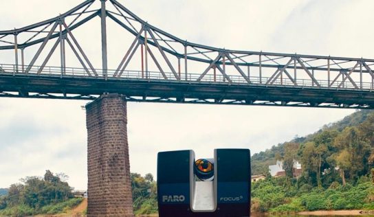 Empresa WRodacki utiliza laser 3D para escanear Ponte de Ferro