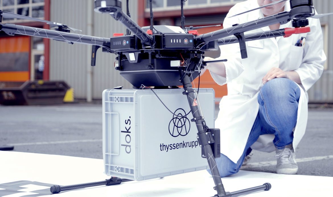 Drone Transporta Amostras Siderúrgicas ao Laboratório